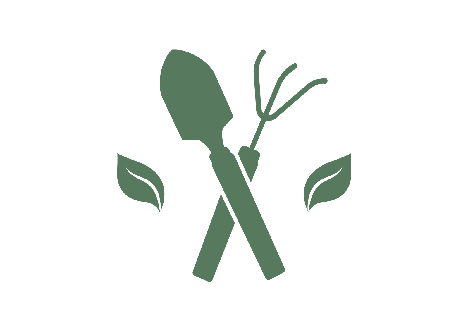 Logo vert sur blanc